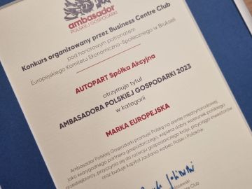 W gronie Ambasadorów Polskiej Gospodarki